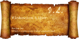 Vinkovics Libor névjegykártya